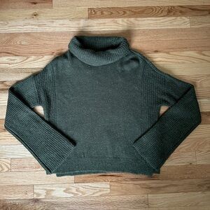 Calvin Klein Jeans Army Green Knit Turtleneck Sweater